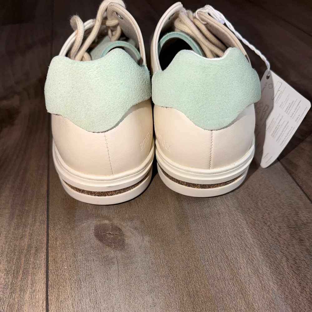 Birkenstock Bend Low Leather & Suede Sneakers - Matcha/Eggshell - Size 9 - Picture 11 of 12